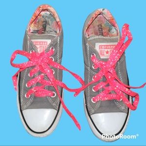 Converse Girl’s Size 6 Pink Sparkle Shoelaces